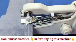 Mini Hand Sewing Machine / How to operate Handheld Sewing Machine / Portable Cordless Sewing Machine