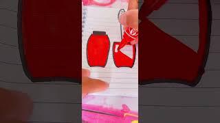 Red mascara #satisfying colouring #s#shorts