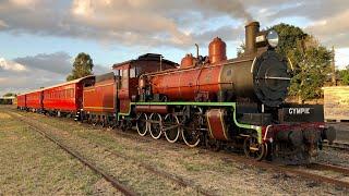 C17 Steam Locomotive 974 Arriving in Gympie