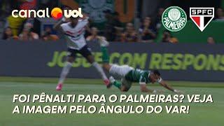 PÊNALTI PARA O PALMEIRAS FOI BEM MARCADO? VEJA O LANCE PELO ÂNGULO DO VAR!