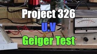 Project 326 UV Geiger test response