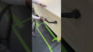 spray painting cabinets