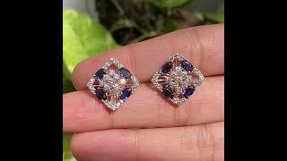 Anny Square Diamond Earring #diamond #jewelry