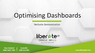 Oracle NetSuite - Optimising Dashboards with Liberate I.T.