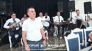 yeni popuri toy mahnilari oxuyan Tapdıq Agcabedili / gitara Murad / sintez Xalid / qarmon Elvin