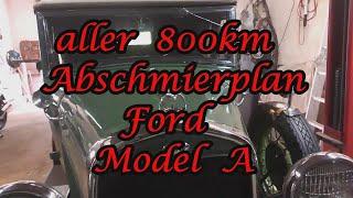 Abschmierplan Ford Model A