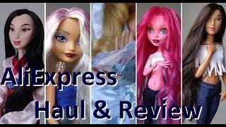 AliExpress Doll Haul & Review! Accessories, clothes, shoes & hair for Disney & Barbie dolls