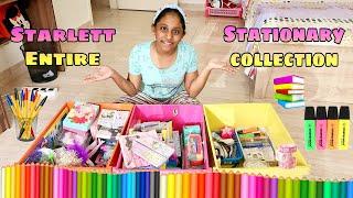 Starlett Entire Stationary Collection Tour   ️      Cute Stationary Items | Indian Mom Vlogs