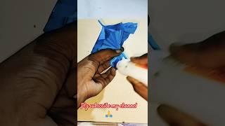 umbrellamaking with paper #paperart #paperwork #trending #shorts #ytshorts #trendingshorts #diy