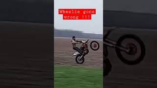 Wheelie Gone wrong #shorts #dirtbike #ktm