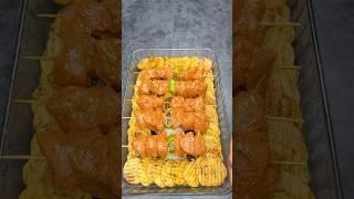 Шампуры с курицей из духовки ! #shorts