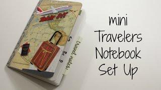 Planner:  mini Travelers Notebook setup