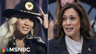 Harris gets Beyoncé's blessing while musicians diss Trump who's 'hateful and angry'