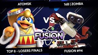 Fusion #94 - Atomsk (King Dedede) vs Zomba (R.O.B.) - Top 8 - Losers Finals