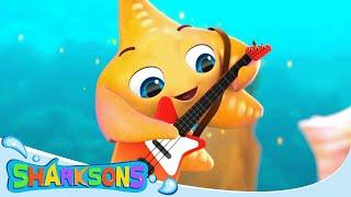 Class Band Playing Music Together | The Sharksons - Songs for Kids | Nursery Rhymes & Kids Songs