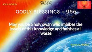 May you be a holy swan who imbibes the jewels of this knowledge and finishes all waste