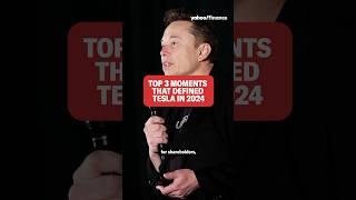 @tesla: Top 3 moments that defined the EV maker in 2024 #shorts