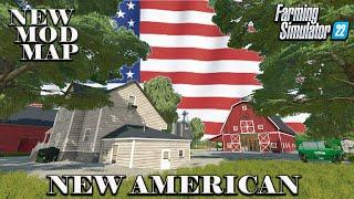 NEW 'MURICAN' MOD MAP on Farming Simulator 22 | MAP TOUR/REVIEW!