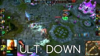 LoL Pro Plays: Alex Ich buys time for Kayle ult by flashing