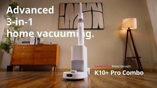 SwitchBot K10+ Pro Combo | Advanced 3-in-1 home vacuuming.