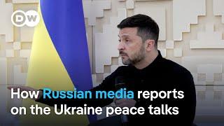 Russian state TV is downplaying the significance of Ukraine peace negotiations  | DW News