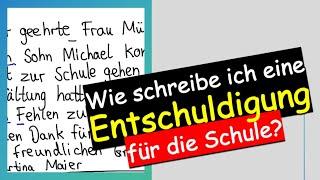 Entschuldigung schreiben einfach erklärt!