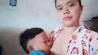 Breastfeeding Mom and baby,, Rafa lagi manja