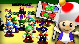 We played SIMON SAYS in MARIO 64