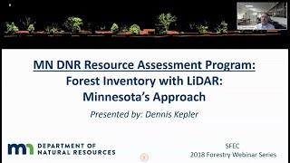 Forest Inventory with LiDAR: Minnesota's Approach