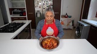 Making delicious tangy and spicy lemon pickles - great way to preserve lemons from the garden!