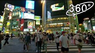 [Tokyo VR] Night Walk in Shibuya (渋谷) in 360° VR【東京散歩 / 渋谷の夜散歩 in 360度VR】