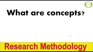 What are Concepts? Lecture