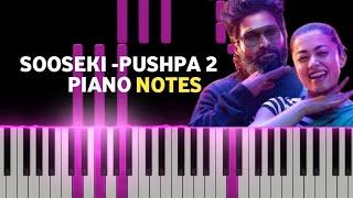 Sooseki - Pushpa 2 - The couple song - piano notes - Allu arjun - DSP - vikram musical