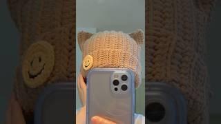 Crochet Cat Ear Beanie #crochet #howtocrochet #crochetbeanie