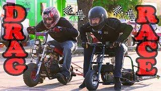 Mini Bike Racing: 300 foot drags featuring T.O.M.B.