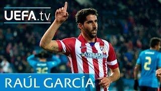 Raúl García scores stunning turn and volley for Atlético