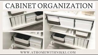 DIY OFFICE ORGANIZATION | ORGANIZING A SIMPLE CABINET