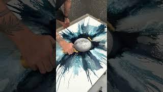 Ashvin Harrison Artist Creating a Smile Within A Moon
