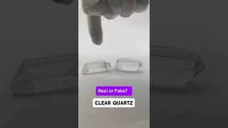 How to tell if my clear quartz crystals are real or fake? #fakecrystals #clearquartz #quartzcrystal