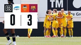 Valencia Femenino vs FC Barcelona (0-3) | Resumen y goles | Highlights Liga F