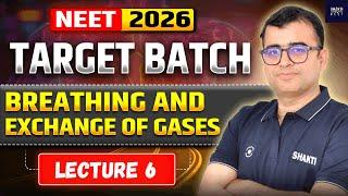 Breathing and Exchange of Gases Lecture 06 by Nomesh Gopalani sir :  NEET 2026 Target Batch