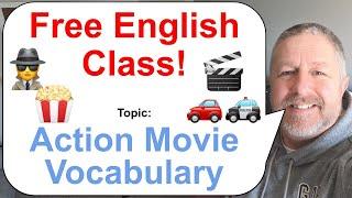 Let's Learn English! Topic: Action Movie Vocabulary! ️