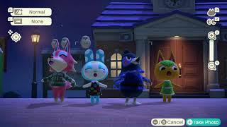 Freya, Francine, Ken & Tangy Singing K.K. Salsa in Animal Crossing New Horizon