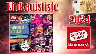 Sonderpreis Baumarkt Feuerwerk Einkaufsliste/Kaufberatung 2024 | 50 Euro [FULL HD]