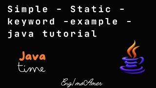 Static keyword example