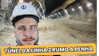 TUNEL OPERACIONAL LIGADO COM TÚNEL EM OBRA NA LINHA 2-VERDE