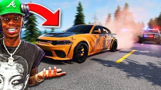 TROLLING COPS with Quan 1200HP Hellcat Charger Redeye in BeamNG Drive