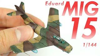 It's so TINY! Eduard's Super44 MiG-15 | 1/144 Build in 4K