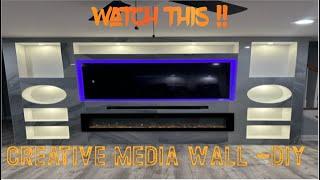 New media wall design DIY