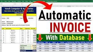 Fully  Automatic Invoice in Excel | Create Invoice Bill in Excel | MS Excel